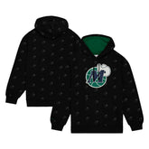 Dallas Mavericks Hardwood Classics Allover Print Pullover Hoodie sale - Black | Mitchell & Ness online