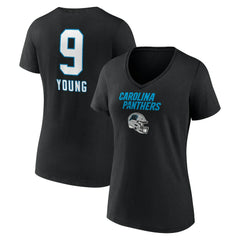 Bryce Young Carolina Panthers Women's Team Wordmark Name & Number V-Neck T-Shirt - Black online