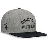 Chicago White Sox Elements Flat Brim Snapbuckle Hat - Heather Gray/Black