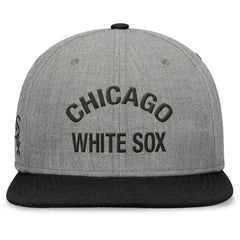 Chicago White Sox Elements Flat Brim Snapbuckle Hat - Heather Gray/Black
