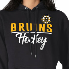 Boston Bruins G-III 4Her by Carl Banks Women's Team Sport Tri-Blend Fleece Hoodie Black