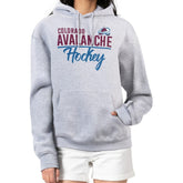Colorado Avalanche G-III 4Her by Carl Banks Women's Team Sport Tri-Blend Fleece Hoodie Heather Gray