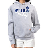 Toronto Maple Leafs G-III 4Her by Carl Banks Women's Team Sport Tri-Blend Fleece Hoodie Heather Gray