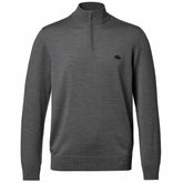 New York Jets Charles Tyrwhitt Merino Quarter-Zip Pullover Sweater - Gray online