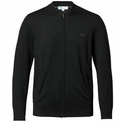 New York Jets Charles Tyrwhitt Merino Full-Zip Sweater - Black outlet