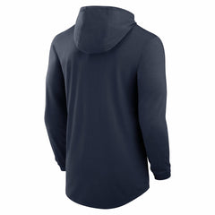 Tennessee Titans Blitz Tri-Blend Dri-FIT Long Sleeve Hoodie T-Shirt - Navy | Nike outlet