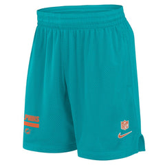 Miami Dolphins 2024 Sideline Performance Mesh Shorts - Aqua | Nike for sale
