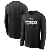 Baltimore Ravens Sideline Dri-FIT Long Sleeve T-Shirt - Black | Nike sale