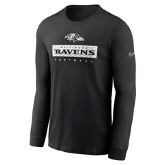Baltimore Ravens Sideline Dri-FIT Long Sleeve T-Shirt - Black | Nike sale