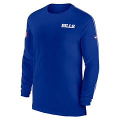 Buffalo Bills Sideline Coach UV Performance Long Sleeve T-Shirt - Royal | Nike for sale