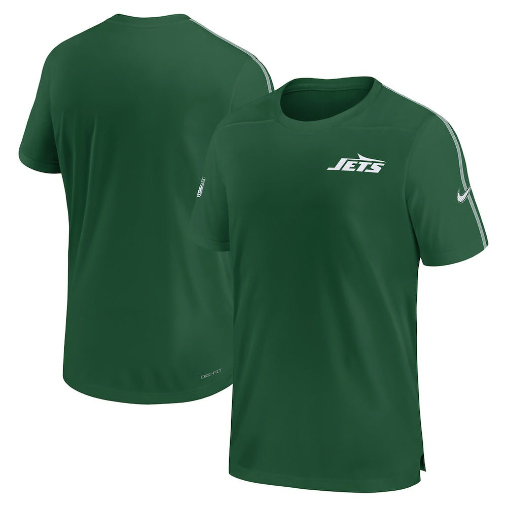 New York Jets 2024 Sideline Coach UV Performance T-Shirt - Green | Nike on sale