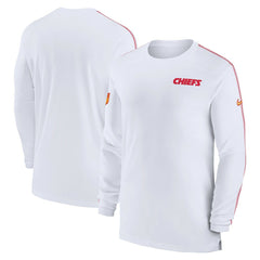 Kansas City Chiefs Sideline Coach UV Performance Long Sleeve T-Shirt - White | Nike sale