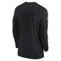 New Orleans Saints Sideline Coach UV Performance Long Sleeve T-Shirt - Black | Nike for sale
