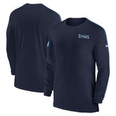 Tennessee Titans Sideline Coach UV Performance Long Sleeve T-Shirt - Navy | Nike outlet