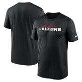 Atlanta Falcons Primetime Legend Wordmark Performance T-Shirt - Black | Nike outlet