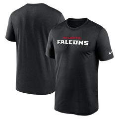 Atlanta Falcons Primetime Legend Wordmark Performance T-Shirt - Black | Nike outlet
