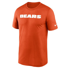 Chicago Bears Primetime Legend Wordmark Performance T-Shirt - Orange | Nike sale