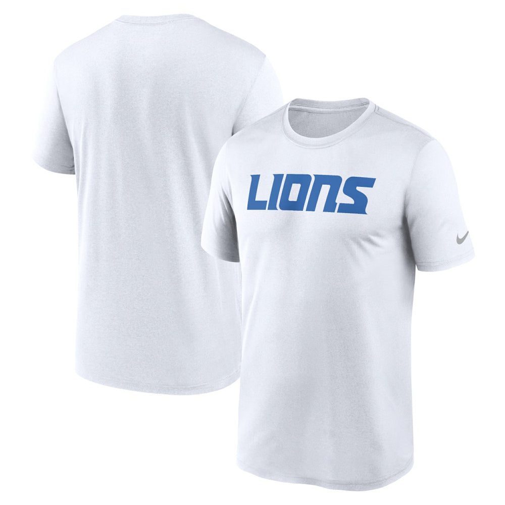 Detroit Lions Primetime Legend Wordmark Performance T-Shirt - White | Nike cheap