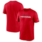 Houston Texans Primetime Legend Wordmark Performance T-Shirt - Red | Nike outlet