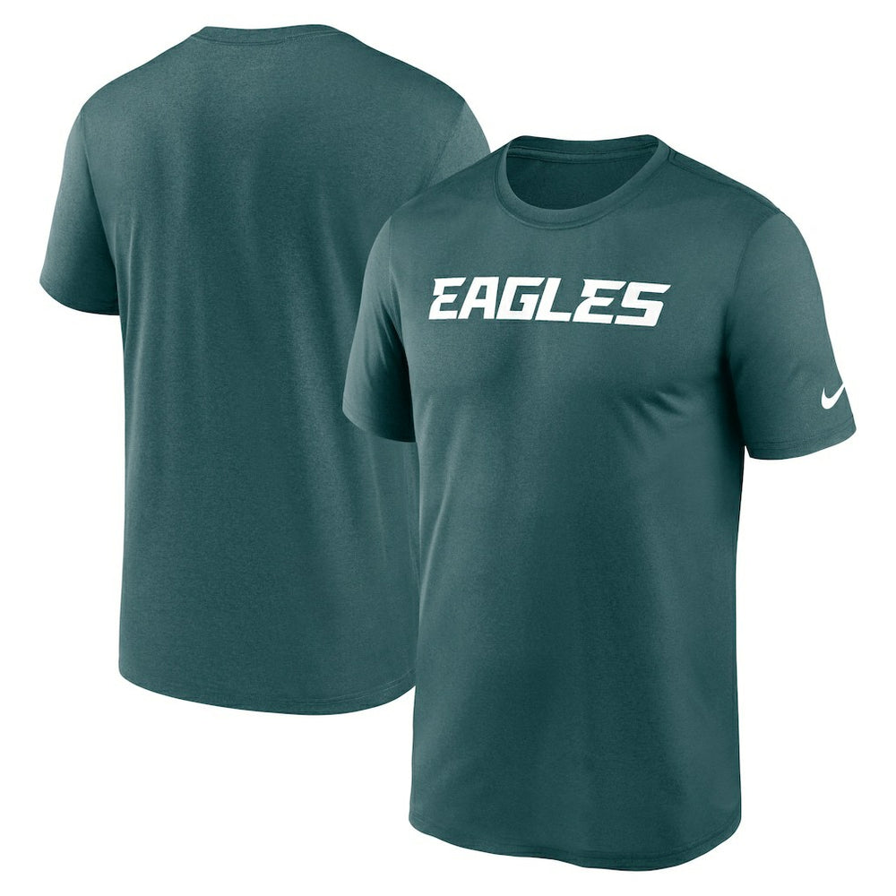 Philadelphia Eagles Primetime Legend Wordmark Performance T-Shirt - Midnight Green | Nike for sale