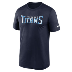 Tennessee Titans Primetime Legend Wordmark Performance T-Shirt - Navy | Nike for sale