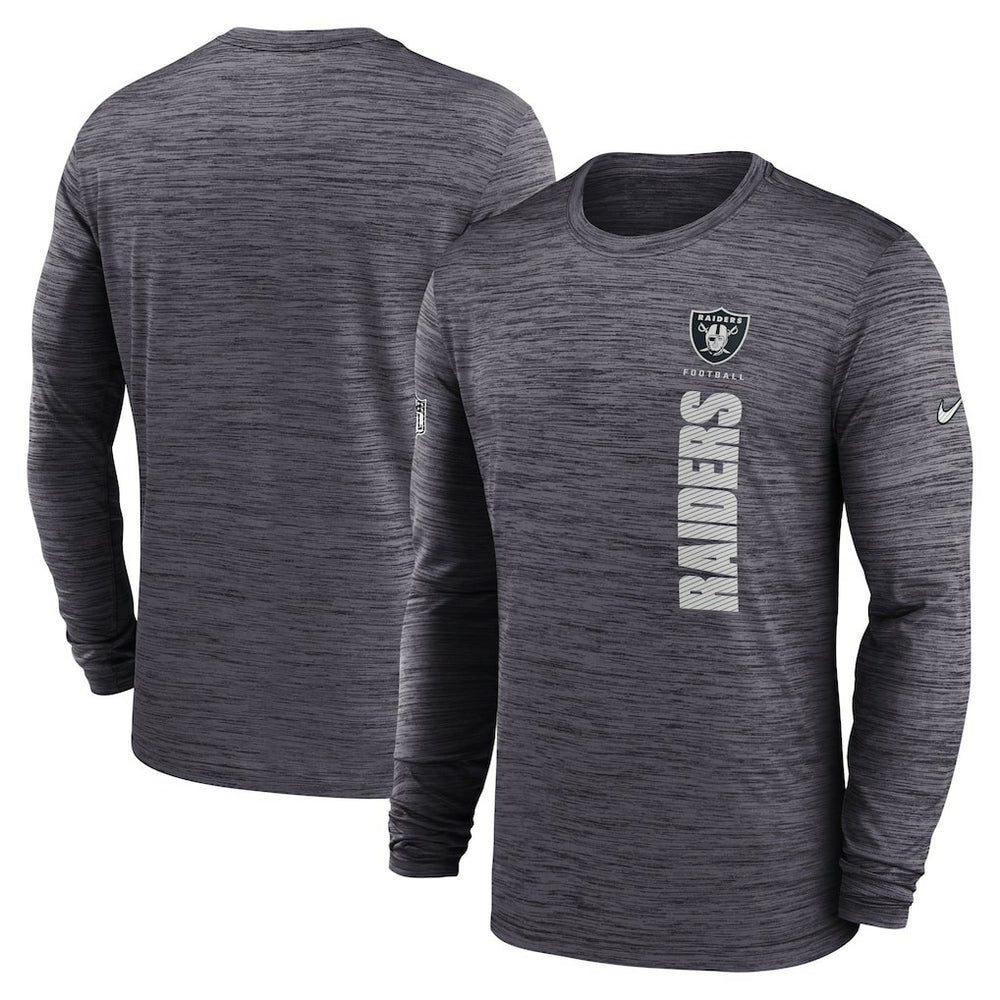 Las Vegas Raiders Sideline Velocity Dri-FIT Long Sleeve T-Shirt - Black | Nike for sale