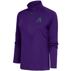 Arizona Diamondbacks Antigua Women's Cooperstown Tribute Half-Zip Pullover Top - Purple