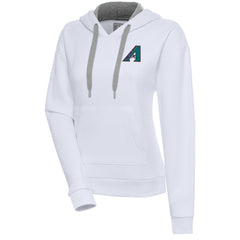 Arizona Diamondbacks Antigua Women's Cooperstown Victory Pullover Hoodie - White