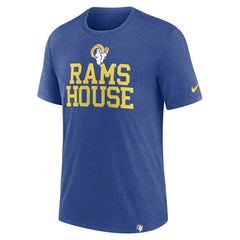 Los Angeles Rams Blitz Tri-Blend T-Shirt - Heather Royal | Nike outlet