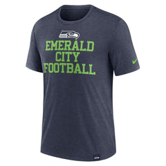 Seattle Seahawks Blitz Tri-Blend T-Shirt - Heather College Navy | Nike cheap