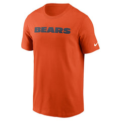 Chicago Bears Primetime Wordmark Essential T-Shirt - Orange | Nike outlet