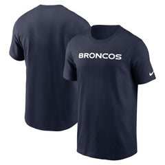 Denver Broncos Primetime Wordmark Essential T-Shirt - Navy | Nike online