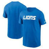 Detroit Lions Primetime Wordmark Essential T-Shirt - Blue | Nike cheap