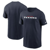 Houston Texans Wordmark Essential T-Shirt - Navy | Nike outlet