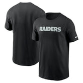 Las Vegas Raiders Primetime Wordmark Essential T-Shirt - Black | Nike discount