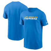 Los Angeles Chargers Primetime Wordmark Essential T-Shirt - Powder Blue | Nike online