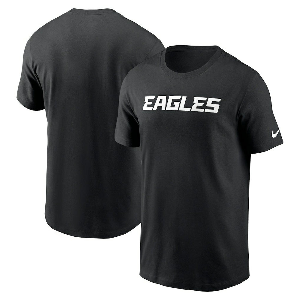 Philadelphia Eagles Primetime Wordmark Essential T-Shirt - Black | Nike discount