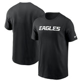 Philadelphia Eagles Primetime Wordmark Essential T-Shirt - Black | Nike discount