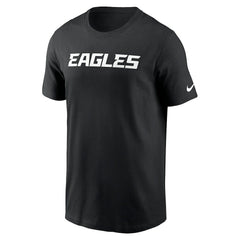 Philadelphia Eagles Primetime Wordmark Essential T-Shirt - Black | Nike discount