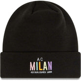 AC Milan New Era Wordmark Cuffed Knit Hat - Black | New Era discount