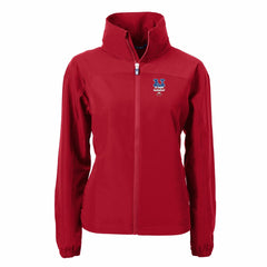 New York Mets Cutter & Buck Women's Charter Eco Recycled Full-Zip Jacket - Red