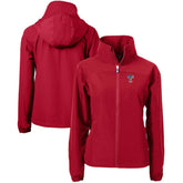 Texas Rangers Cutter & Buck Women's Charter Eco Recycled Full-Zip Jacket - Red
