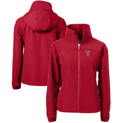 Texas Rangers Cutter & Buck Women's Charter Eco Recycled Full-Zip Jacket - Red