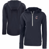 Cleveland Guardians Cutter & Buck Women's Daybreak Eco Recycled Half-Zip Hoodie - Navy
