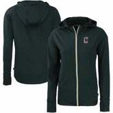 Cleveland Guardians Cutter & Buck Women's Daybreak Eco Recycled Full-Zip Hoodie - Navy