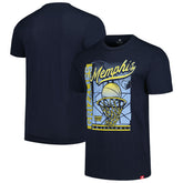 Memphis Grizzlies Sportiqe Unisex Swish Super-Soft Comfy Tri-Blend T-Shirt - Navy on sale