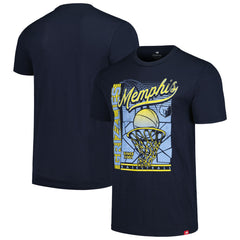 Memphis Grizzlies Sportiqe Unisex Swish Super-Soft Comfy Tri-Blend T-Shirt - Navy on sale
