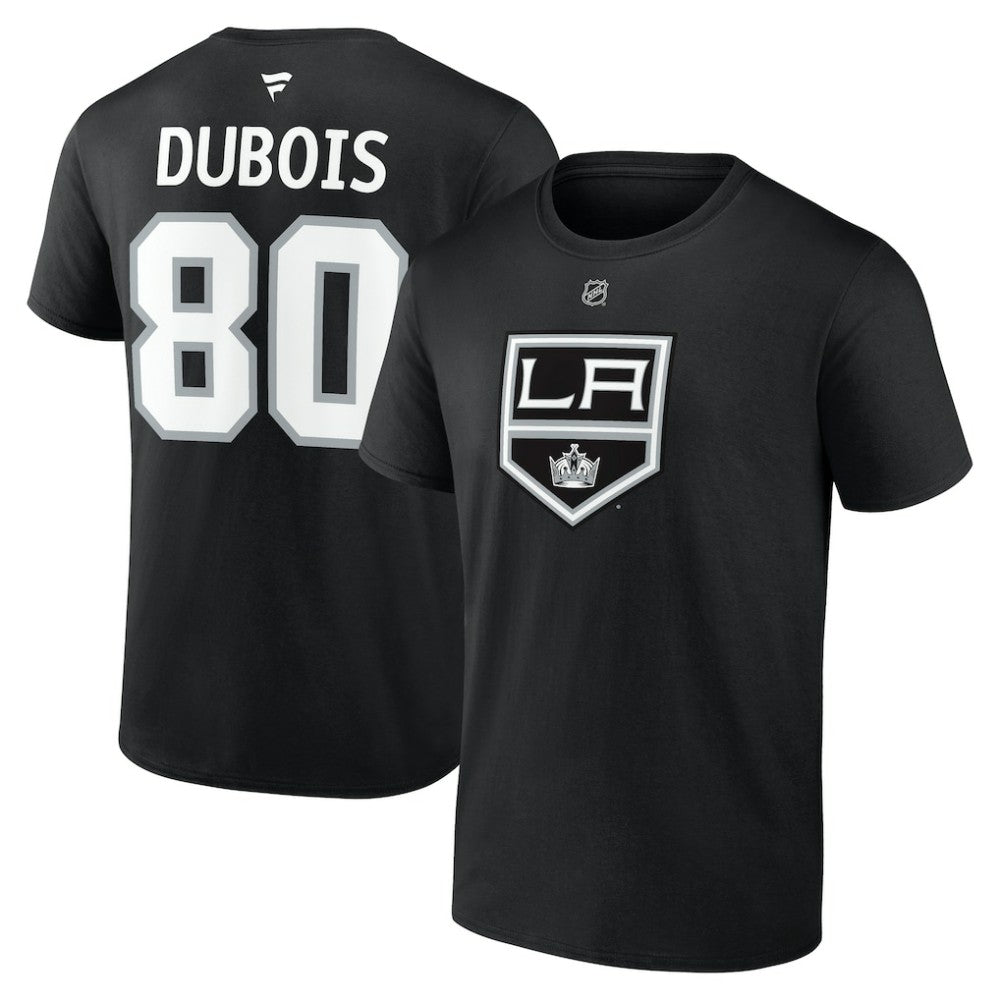 Pierre-Luc Dubois Los Angeles Kings Fanatics Authentic Stack Name & Number T-Shirt Black