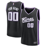 Sacramento Kings Youth Fast Break Custom Replica Jersey - Black - Icon Edition | Fanatics sale
