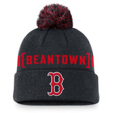Boston Red Sox Hometown Peak Cuffed Knit Hat with Pom - Navy | Nike